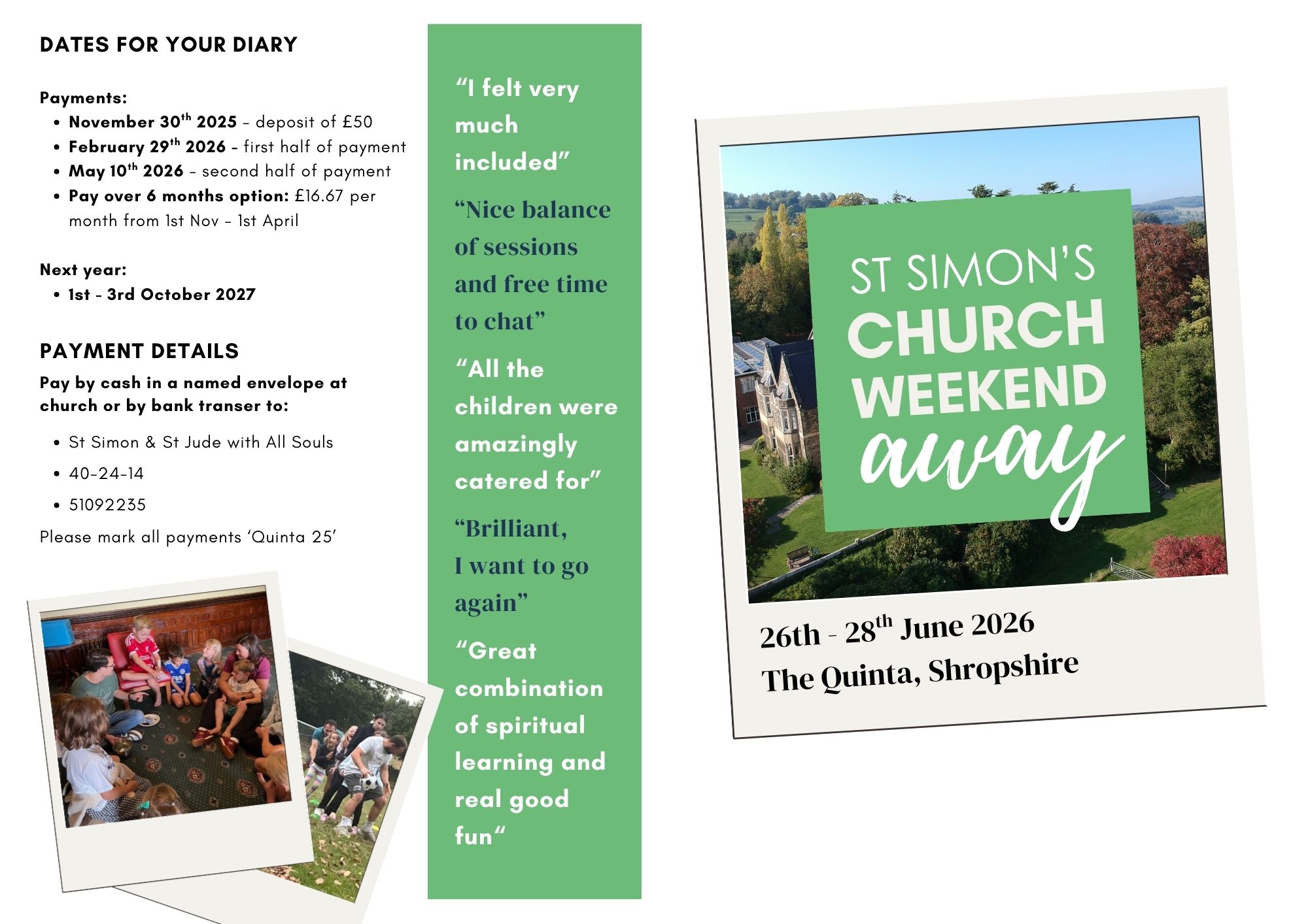 Copy of Church Weekend Away