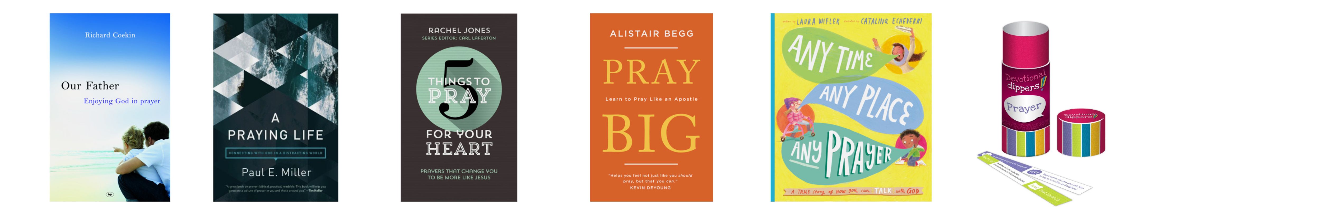 Books on prayer (5000 x 673 px